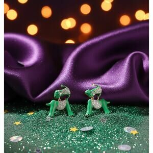 Disney Baublebar Pixar Toy Story Rex Dinosaur 3D Dangle Earrings Jewelry Gift